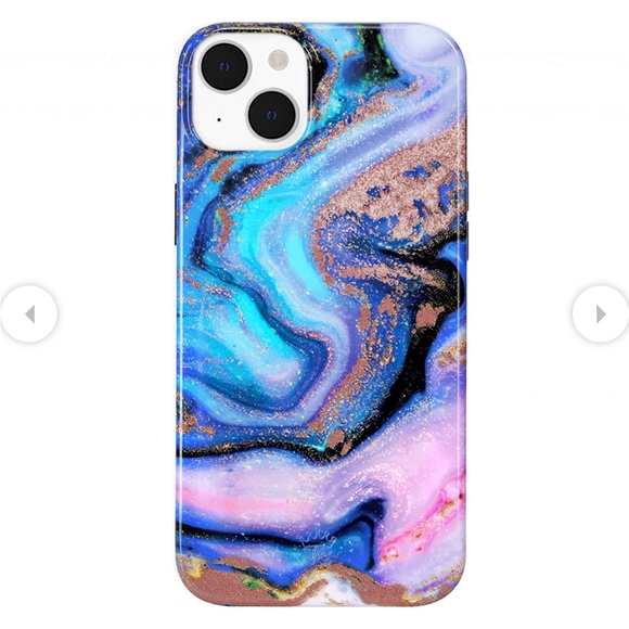Velvet Caviar Other - Velvet Caviar Galaxy Marble Glitter iPhone 12 case